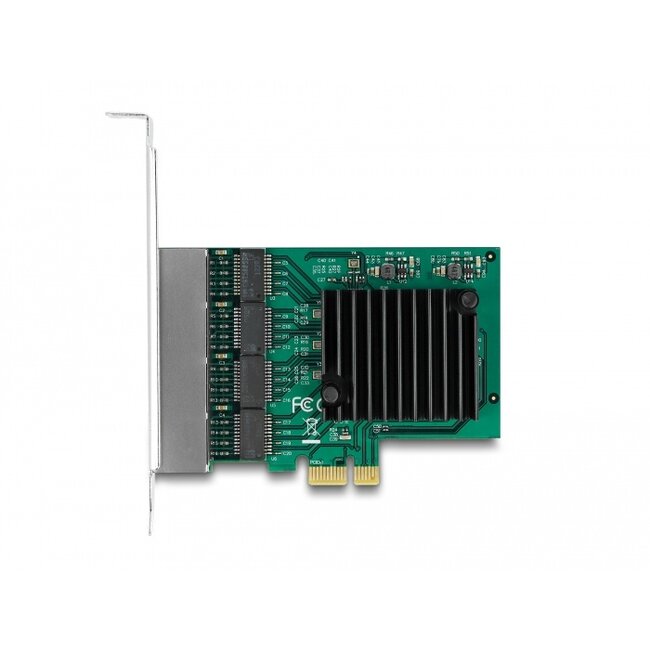 Delock PCI Express x1 Card 4 x RJ45 Gigabit LAN RTL8111