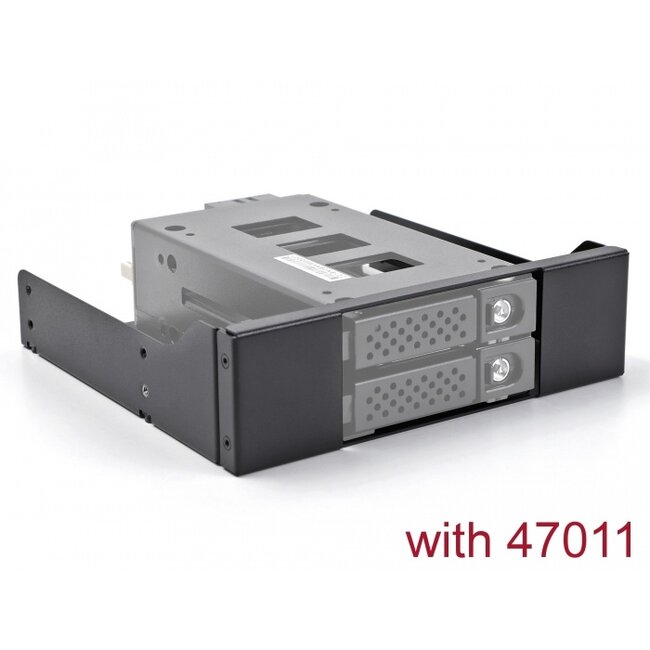 5.25″ Metal Installation Frame for Delock Mobile Rack 47011 / 47019