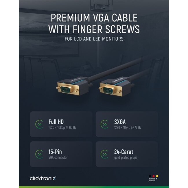 Clicktronic VGA Cable 3 m