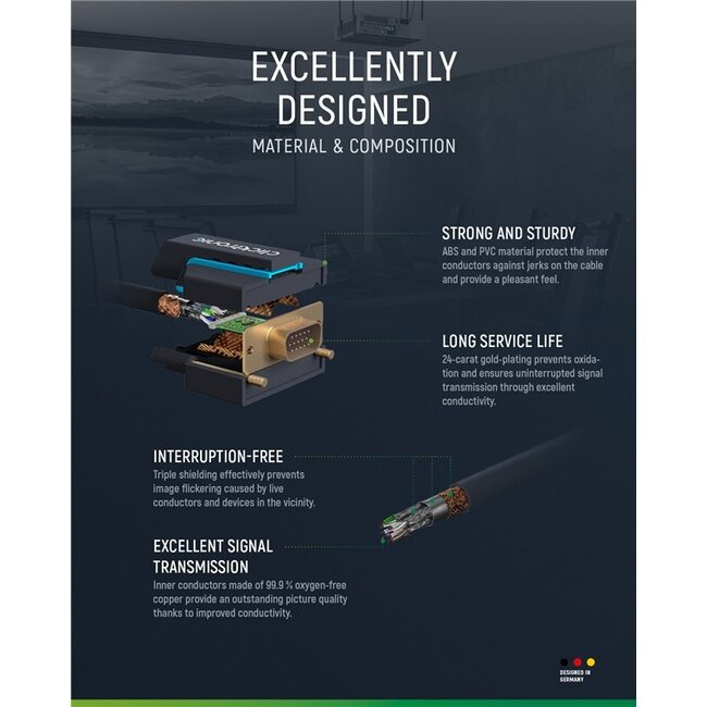 Clicktronic VGA Cable 3 m