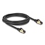 Delock RJ45 Network Cable Cat.6A male to male S/FTP black 2 m with Cat.7 raw cable suitable for industrial and outdoor use