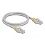 Delock Network cable RJ45 Cat.6A S/FTP with colored clips 1 m