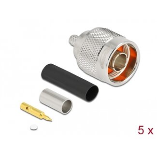 DeLOCK Delock N plug for crimping LMR 200 with matching shrink tube
