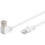 Goobay CAT 5e Patch Cable 1x 90° Angled, U/UTP, white 3 m