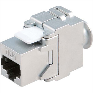 Bachmann BACHMANN Keystone CAT6a STP koppeling RJ45/LSA aansluittechniek 10GB, metallic