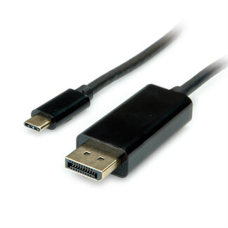 Value VALUE USB type C - DisplayPort adapterkabel, v1.2, M/M, 1 m