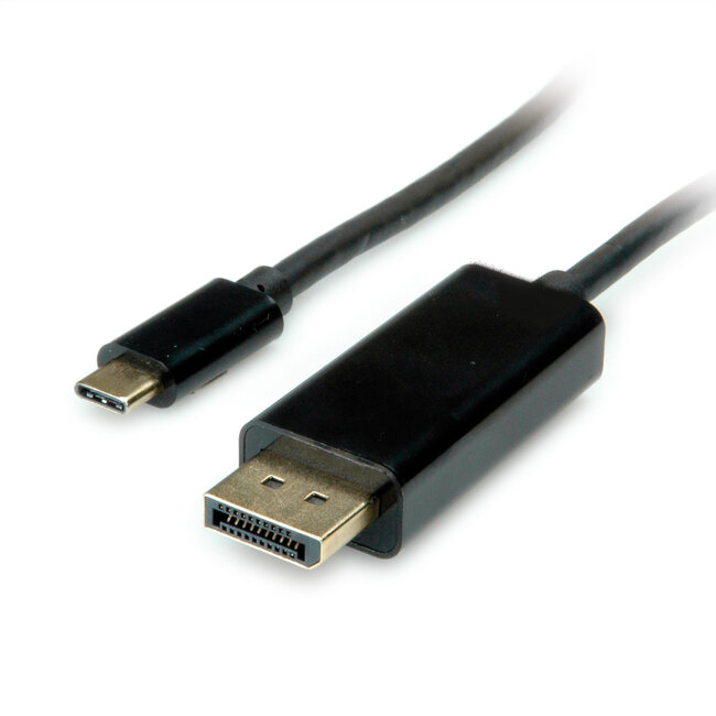 VALUE USB type C - DisplayPort adapterkabel, v1.2, M/M, 1 m