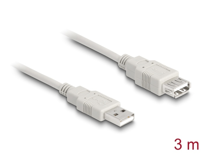 DeLOCK Cable USB 2.0 extension A/A 3m