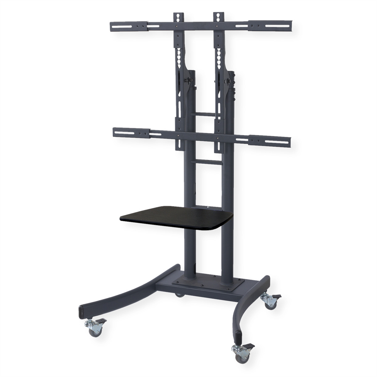 Roline Value 17.99.1165. Kleur van het product: Zwart, Soort: Portable flat panel floor stand, Materiaal: Metaal. Minimumafmetingen schermcompatibiliteit: 81,3 cm (32"), Maximumafm