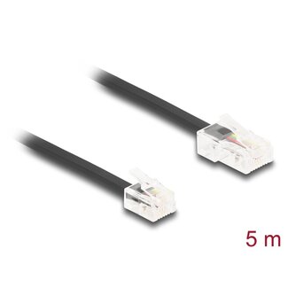 DeLOCK Delock Telephone Cable RJ45 plug to RJ11 plug black 5 m