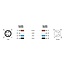 Delock M8 4 pin Cable A-coded male to female PUR (TPU) 1 m