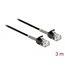 Delock Cable RJ45 plug to RJ45 plug with bend protection Cat.6A 3 m black