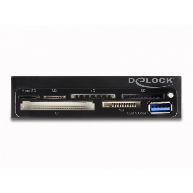 Delock 3.5″ SuperSpeed USB Card Reader 6 slots + 1 x USB Type-A female