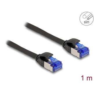 DeLOCK Delock RJ45 Network Cable Cat.6A S/FTP Slim 1 m black