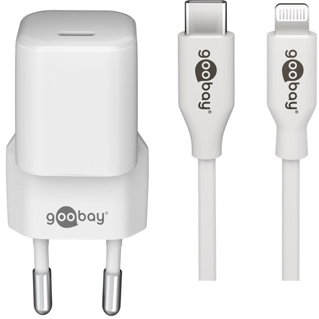 Goobay Lightning/USB-C™ PD Charging Set (30 W)