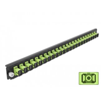 DeLOCK Delock 19″ Splice Box Front Panel 24 port SC Simplex limegreen