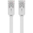 Goobay CAT 5e Flat-Patch Cable U/UTP, white 7 m