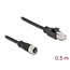 Delock M12 Adapter Cable D-coded 4 pin female to RJ45 male 50 cm