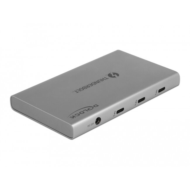 Delock Thunderbolt™ 4 Hub 3 Port with additional SuperSpeed USB 10 Gbps Type-A Port - 8K