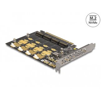 DeLOCK Delock PCI Express x16 Card to 4 x internal NVMe M.2 Key M - Bifurcation