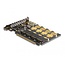 Delock PCI Express x16 Card to 4 x internal NVMe M.2 Key M - Bifurcation