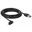 Delock Cable EASY-USB 2.0 Type-A male > EASY-USB 2.0 Type Micro-B male angled up / down 5 m black