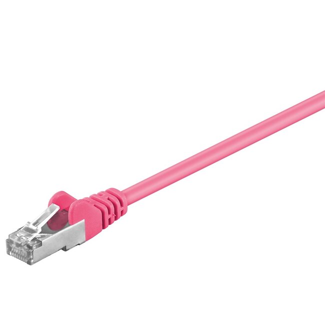 Goobay CAT 5e Patch Cable, SF/UTP, magenta 3 m