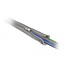 Delock Braided Sleeve with zip fastener heat-resistant 3 m x 50 mm grey