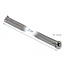 Delock Braided Sleeve with zip fastener heat-resistant 3 m x 50 mm grey