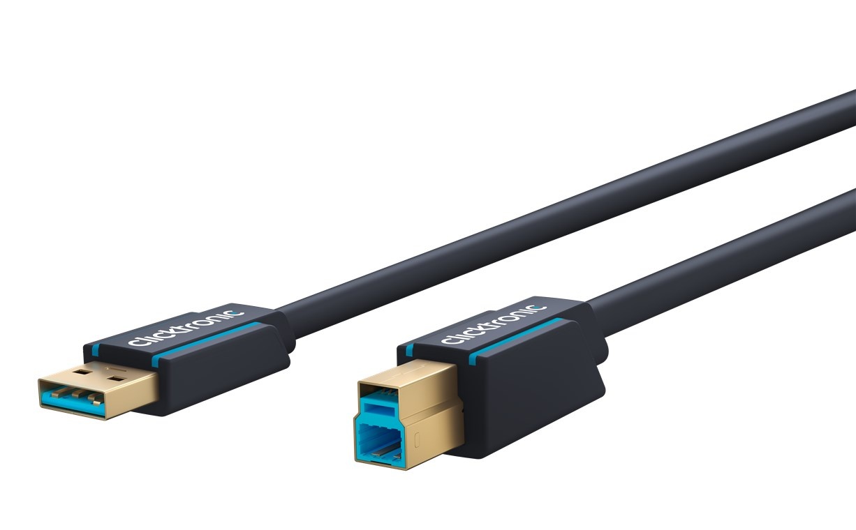Clicktronic USB-A naar USB-B 3.0 adapterkabel