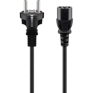 Goobay Goobay IEC Cord, 1.5 m, Black