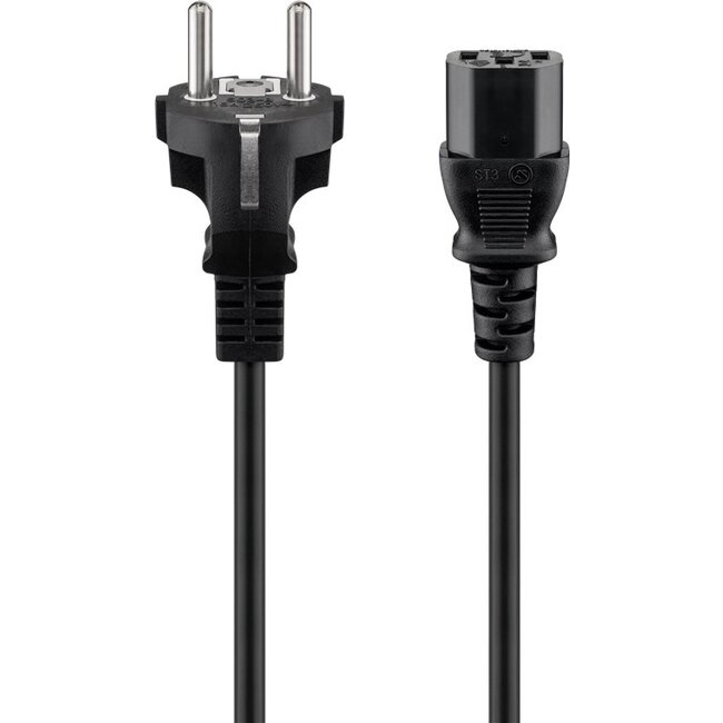 Goobay IEC Cord, 1.5 m, Black