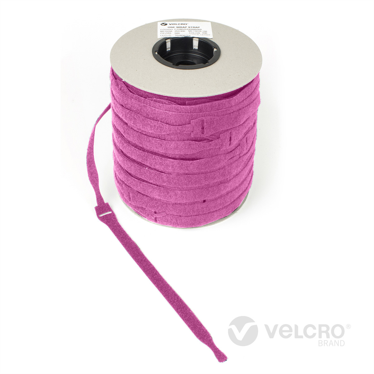 VELCRO® One Wrap® Strap - 20 mm x 150 mm - 750 stuks - Roze