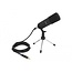 Delock Professional Computer Podcasting Microphone with XLR connector and 3 pin stereo jack male + adapter cable for Smartphone and Tablet