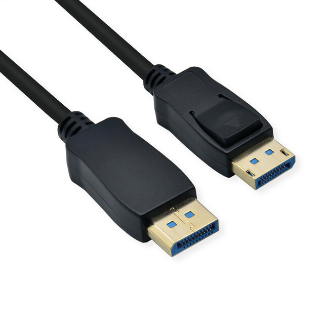 ROLINE DisplayPort-kabel, v2.0, DP M - M, zwart, 1 m