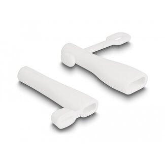 DeLOCK Delock Dust Cover for USB Type-A male and USB Type-C™ male set 2 pieces white