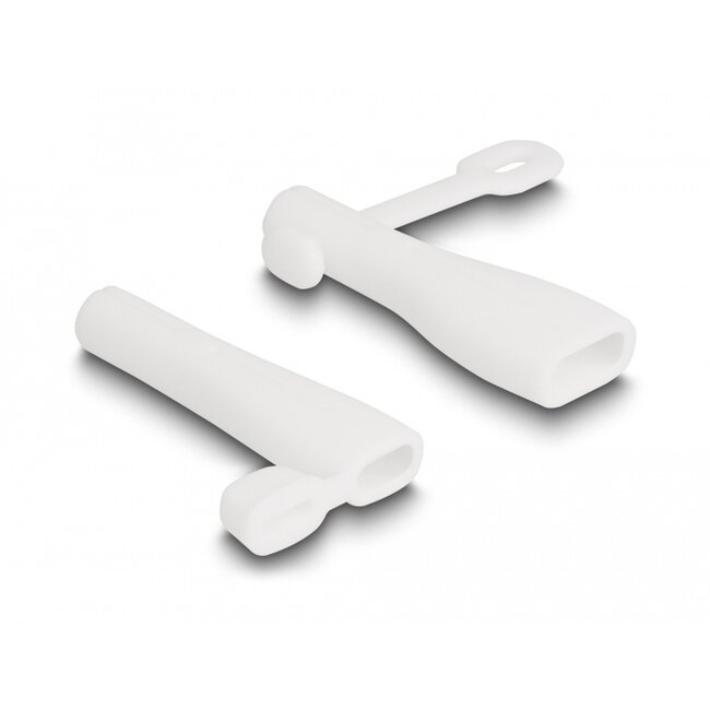 Delock Dust Cover for USB Type-A male and USB Type-C™ male set 2 pieces white