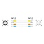 Delock M12 Cable D-coded 4 pin male to female PUR (TPU) 2 m