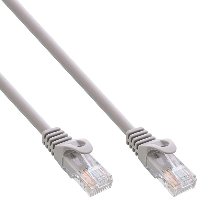 InLine® Patchkabel, UTP, Cat.5e, grijs, 20m