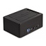 Delock USB Dual Docking Station for 2 x SATA HDD / SSD with Clone and Erase Function
