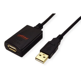 Roline ROLINE USB 2.0 verlengkabel, zwart, 5 m