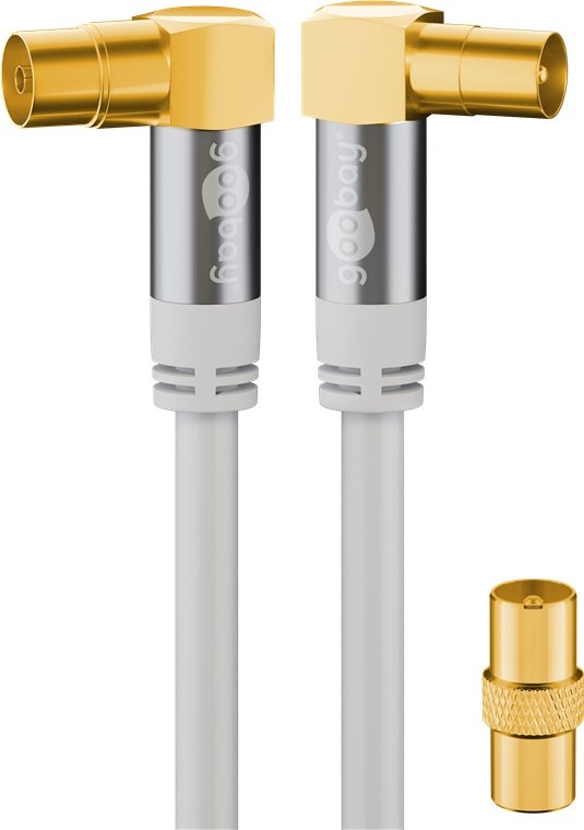 Goobay TV-antennekabel (135 dB), 4x afgeschermd