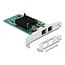 Delock PCI Express x4 Card 2 x RJ45 Gigabit LAN i82576