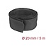 Delock Woven Sleeve with Hook-and-Loop Fastener heat-resistant 5 m x 20 mm black
