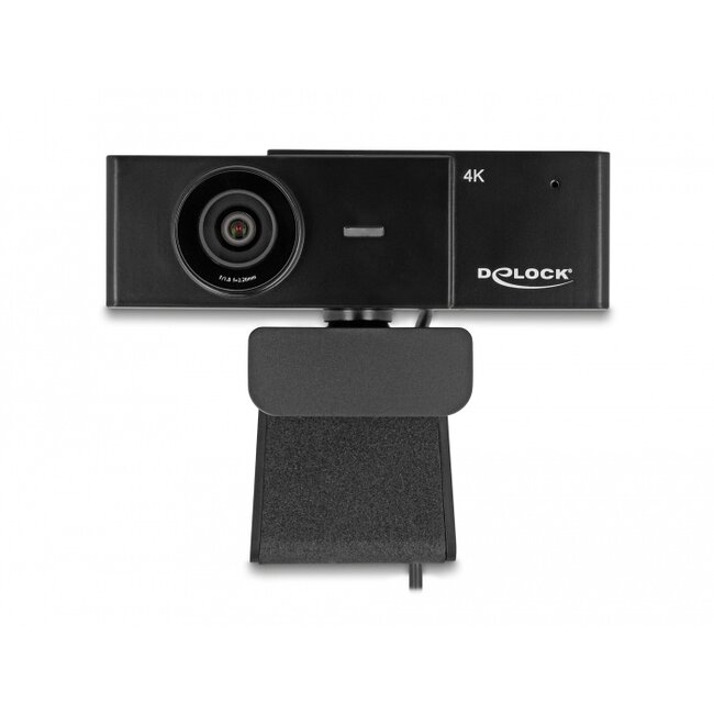 Delock USB UHD Webcam with microphone 4K 30 Hz 110° viewpoint and tripod