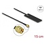 Delock WLAN WiFi 6 802.11 ac/ax/a/h/b/g/n Antenna RP-SMA plug 2 - 4 dBi 15 cm PCB internal self-adhesive