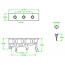 Delock DIN rail clip for PCB 4 pieces