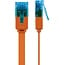 Goobay CAT 6A Flat Patch Cable U/UTP, orange 2 m