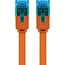 Goobay CAT 6A Flat Patch Cable U/UTP, orange 2 m