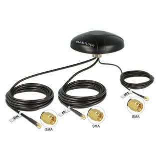 Navilock Navilock Multiband GNSS GALILEO GPS LTE UMTS GSM SMA Antenna omnidirectional roof mount outdoor